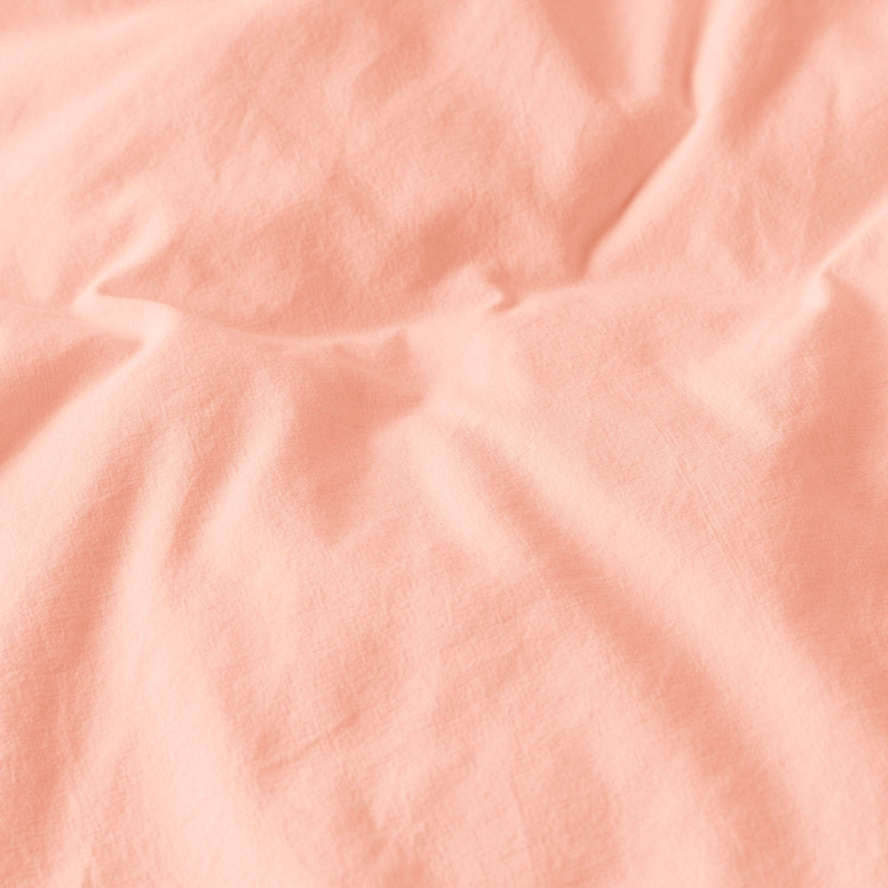 Washed cotton bed linen