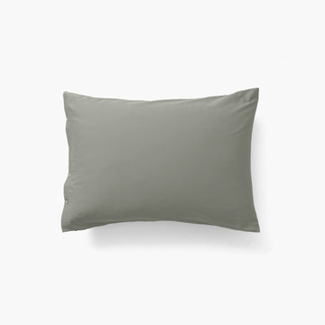 Taie d'oreiller rectangulaire satin de coton lavé biologique Quartz jade - 1
