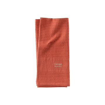 Signature terracotta cotton kitchen towel - 1