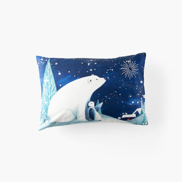 Rectangular fluorescent cotton pillowcase Stellaire Child - 1