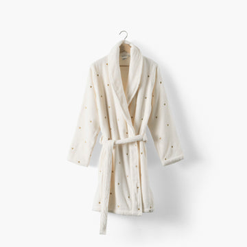Peignoir femme coton Amore ivoire - 1