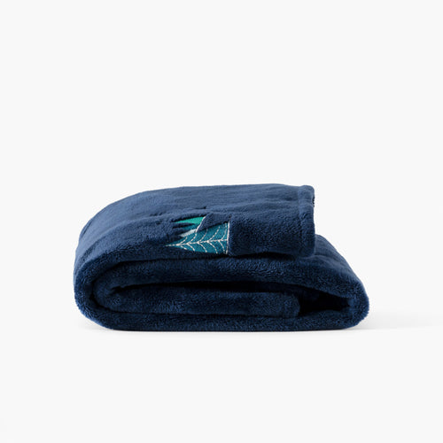 Fluorescerende fleece Stellaire indigo