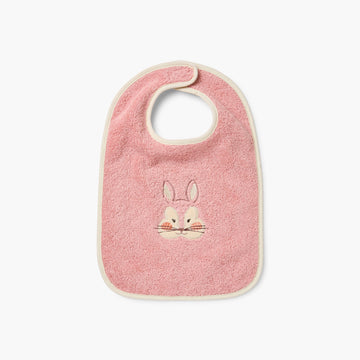 Bavoir coton Wonferful vieux rose - 1