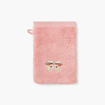 Gant de toilette coton Wonderful vieux rose - 1