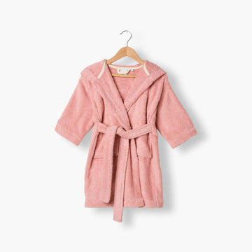 Wonderful Vieux Rose children's bathrobe - 1