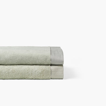 Drap de bain coton et viscose de bambou Ephelia jade - 1
