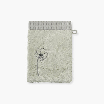 Gant de toilette coton et viscose de bambou Ephelia jade - 1