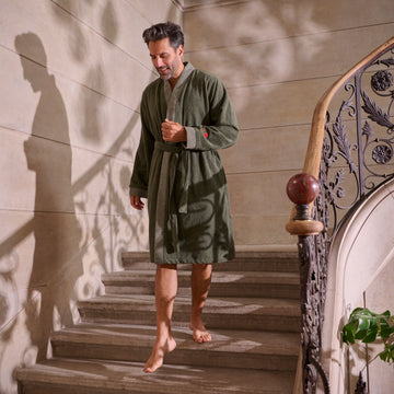 Men's bathrobe Ephelia Vert De Gris - 1